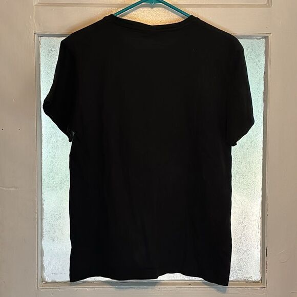 Unisex Black short sleeve Tshirt with Black white yin and yang cats size XL - Picture 5 of 5